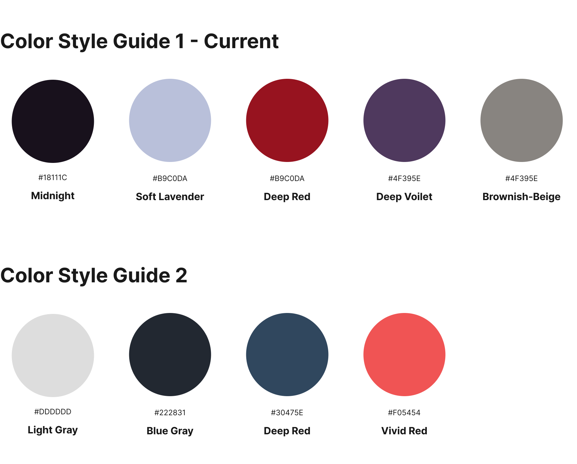 Color Style Guidelines